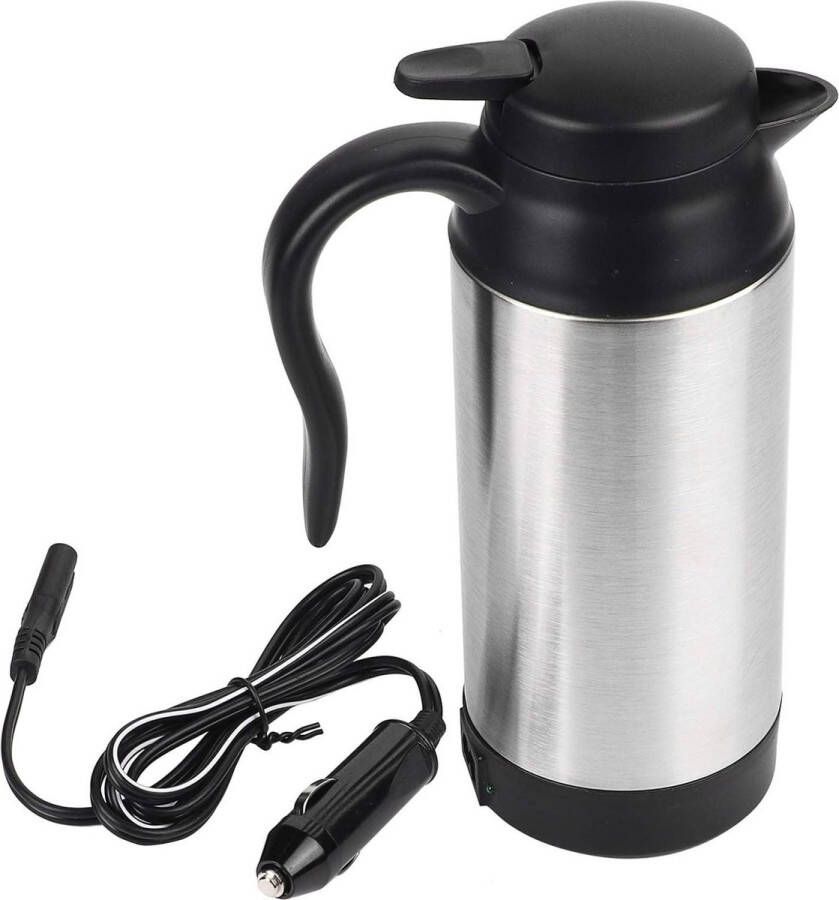 750 ML Rvs Auto Elektrische Waterkoker Koffie Thee Vervanging voor Thermos Water Verwarming Cup 12 V