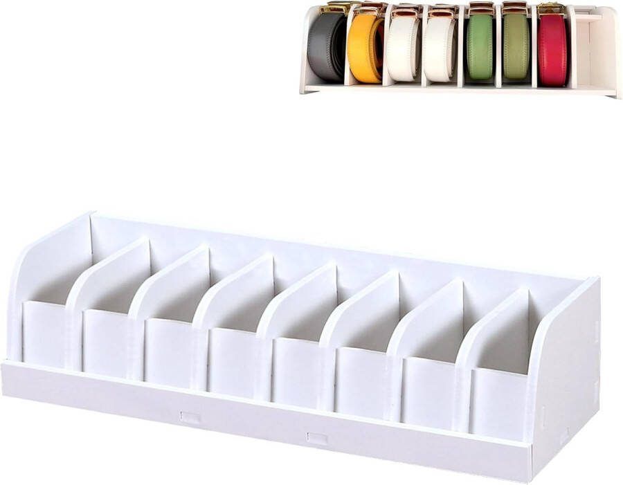 8-Grid Gordelhouder Kast Riem Opbergdoos Riem Vitrine Plastic Riem Display Rek