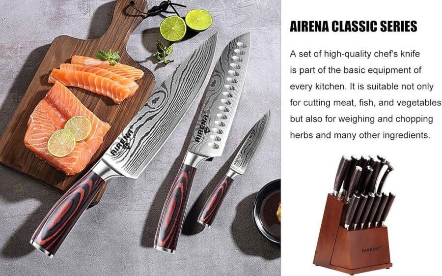 8 Koksmes ultrascherp hoog koolstofstaal ergonomisch handvat japanese knife