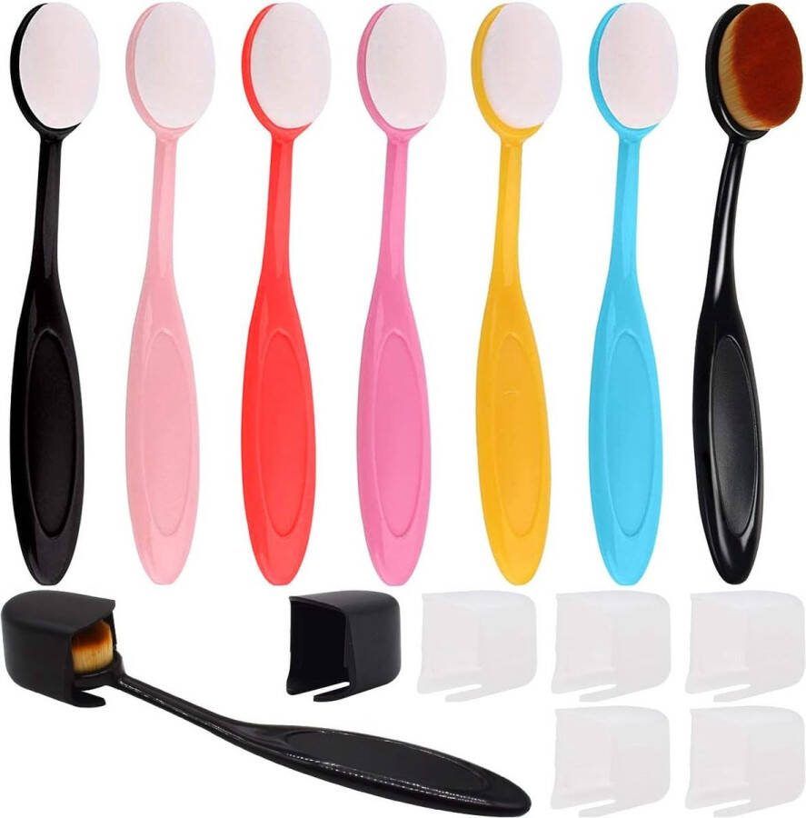 8 stuks inktkwasten blending kwasten knutselkwasten kleurrijke knutselkwasten set voor knutselpapier achtergrond en cosmetica-kwasten gereedschap