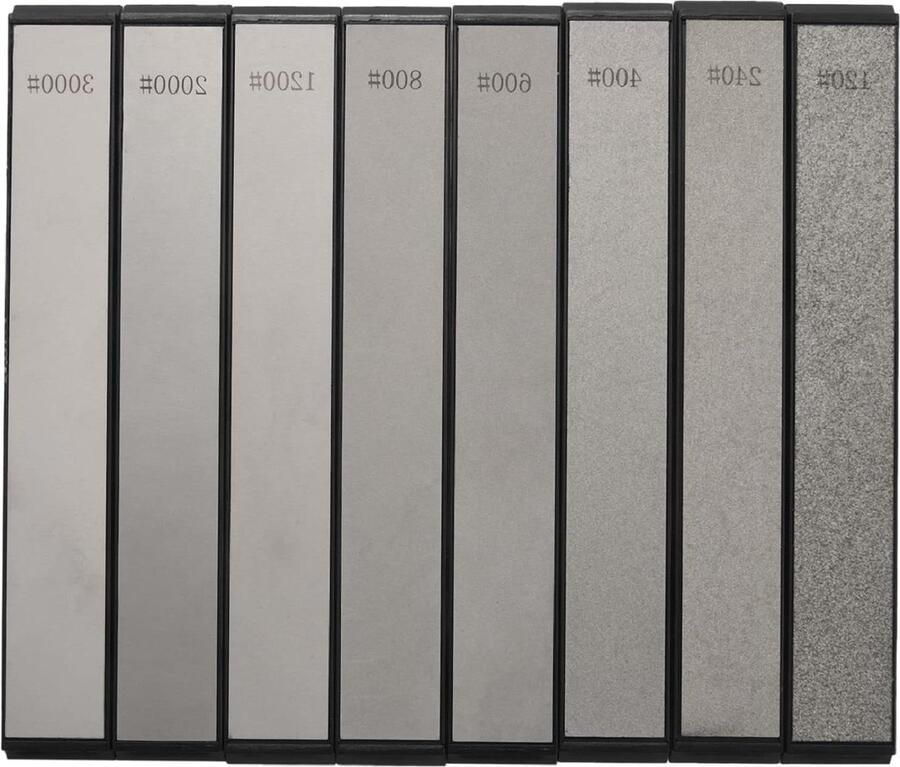 8-stuks Messenslijper met Vaste Hoek Diamantslijpsteen Keukenslijper Slijpsteen Diamond sharpening stone set