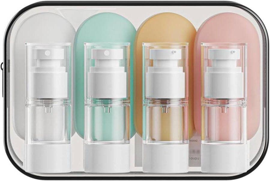 8 stuks reisflessen om te vullen praktische reisflessenset voor lotion en shampoo reisflesjes 100ml