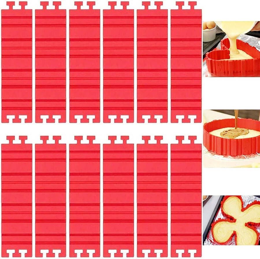 8 stuks taartringen verstelbaar cakevorm siliconen vorm DIY een verscheidenheid aan vormen voor taarten fondant muffin