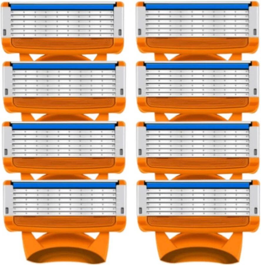 8 vervangende scheermesjes geschikt voor Gillette Fushion 5 ook compatibel met handles van Gillette Fushion Proglide Gillette Fushion 5 Power Gillette Proshield