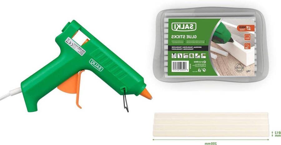 80 W lijmpistool 1 kg siliconen applicator met houder voor professioneel en privégebruik