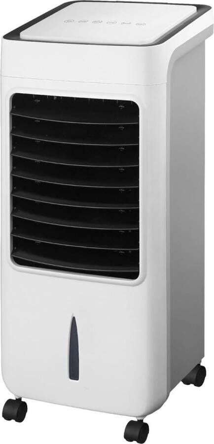 80W Mobile Air Cooler with Remote Control 3 Speed Air Purifier and Timer 8 Litres Capacity