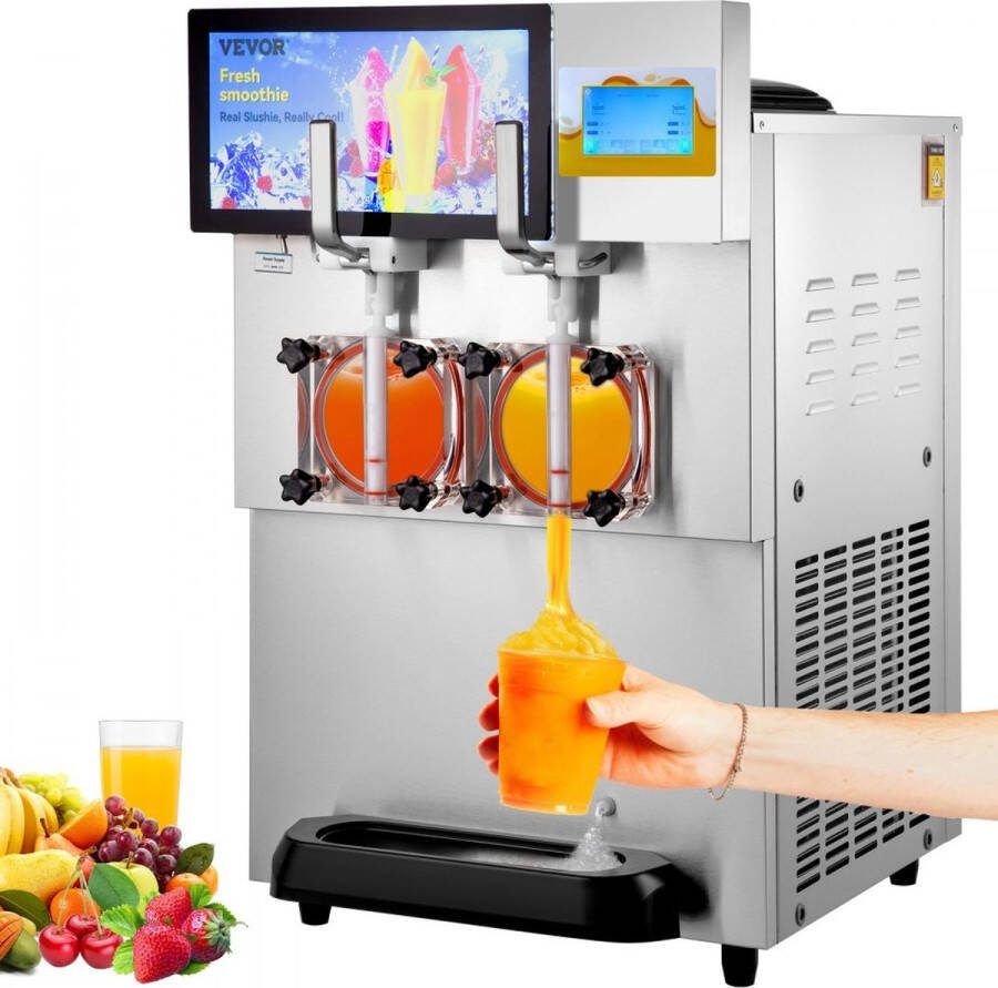 8L Commerciële Slush Ijsmachine Slushy 1800W slush machine