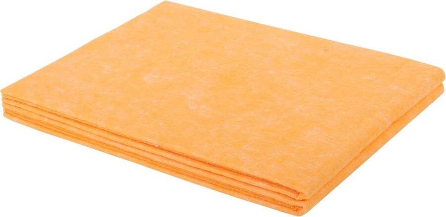 Talen Tools 8x stuks viscose allesdweilen geel schoonmaakartikelen dweiltjes doekjes