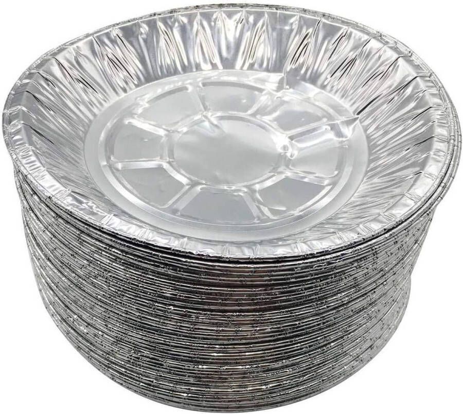 9 Inch Aluminiumfolie Pie Pannen 50 stuks set Wegwerp Taartvormen voor Taarten Quiche Pan