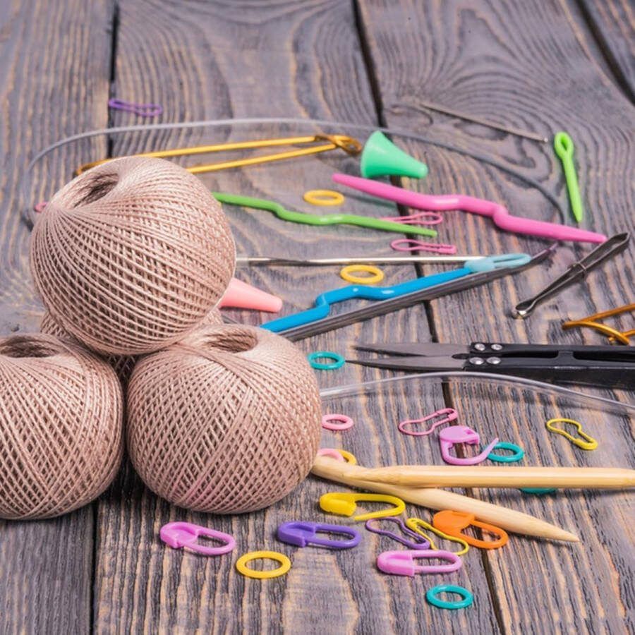 9 maten rondbreinaalden bamboe set dubbele puntige breinaalden natuurlijke bamboe rondbreinaalden voor beginners en professionals (2 5 3 5 4 5 5 6 7 8 9 10 mm)