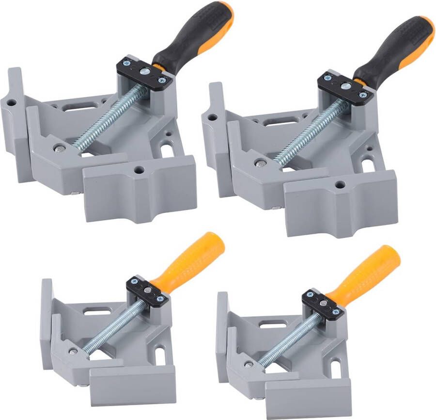 90 graden hoekklem haakse spanner 4 stuks 2 maten hoekklem lassen aluminium hoekspanner voor houtbewerking timmerwerk fotolijst