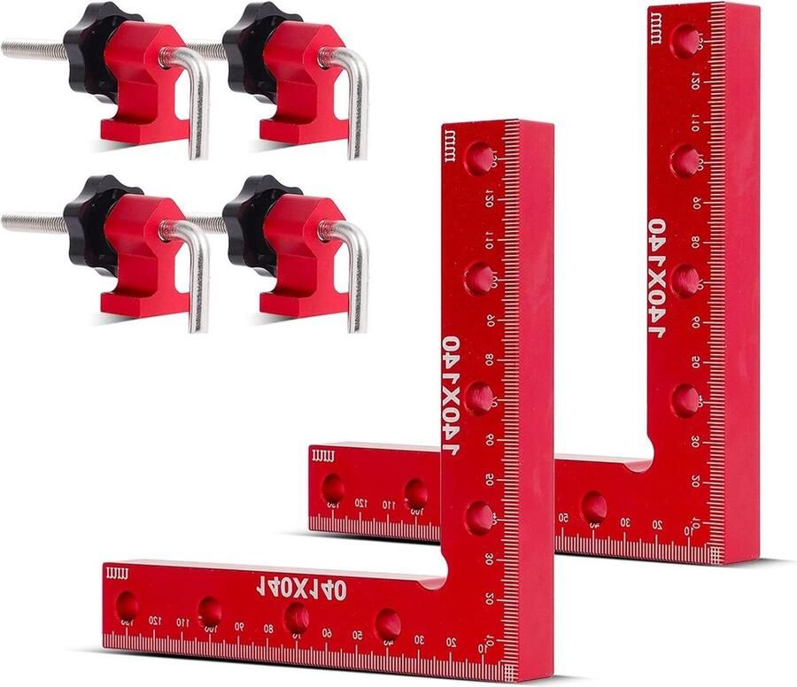 90 graden hoekspanner 14 cm aluminiumlegering houtbewerking fotolijsten set van 2
