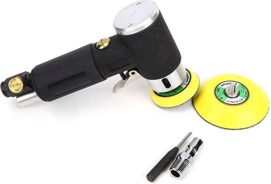 90 ° polijst- en slijpmachine Mini pneumatische schuurmachine met 2 inch 3 inch schuurpad voor schuurgereedschap