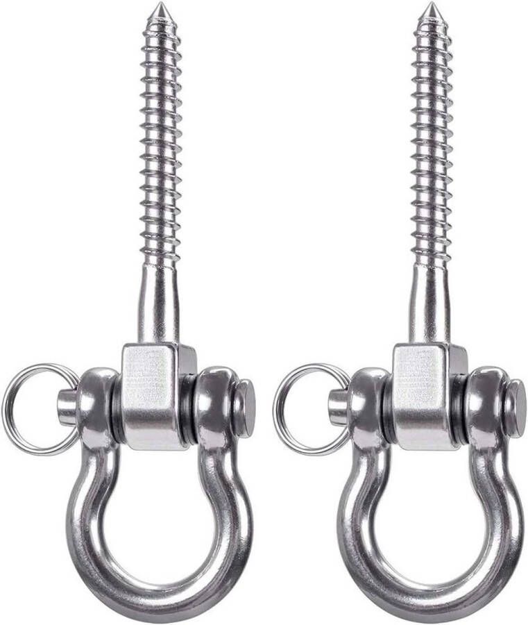 900 kg capaciteit 304 roestvrij staal heavy duty plafondhaken schommelhaken ophanghaken schroeven houten yoga hangstoel bokszak hangmat stoel kogellagers gym 2 stuks