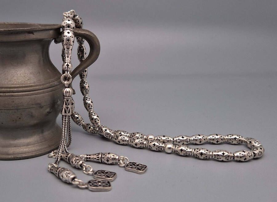 925 sterling zilver Tesbih 33 kralen model 6