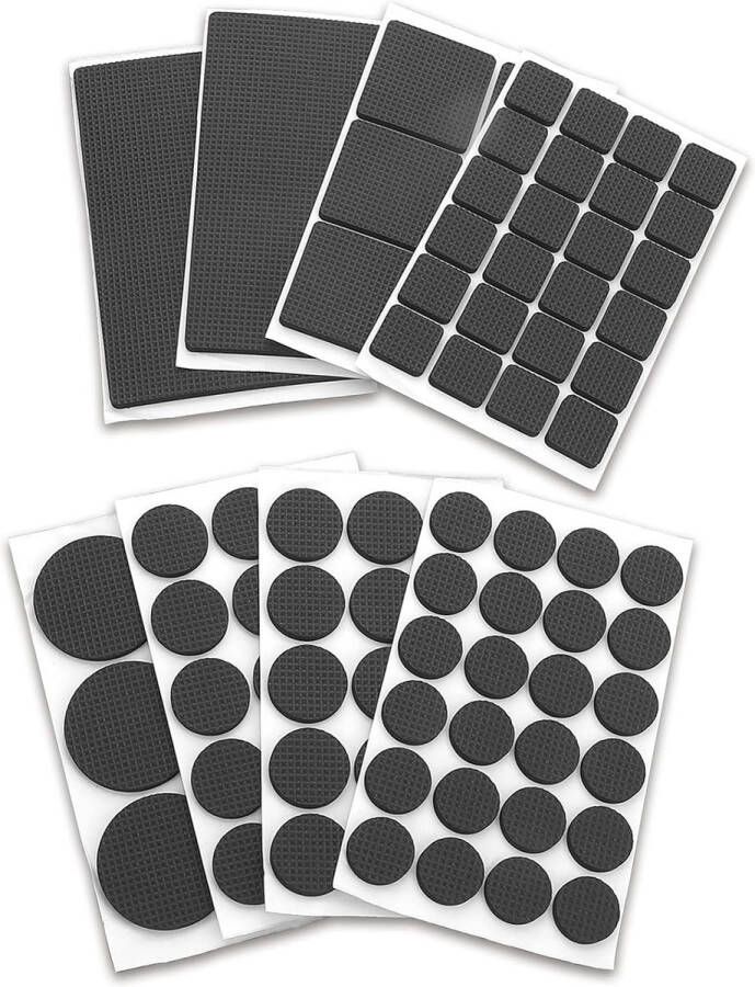 93 stuks meubelpads antislip meubelpads vloerbeschermers zelfklevende stoelpads ronde meubelpads voor bescherming van hardhouten vloeren 8 vellen 3 5 cm zwart