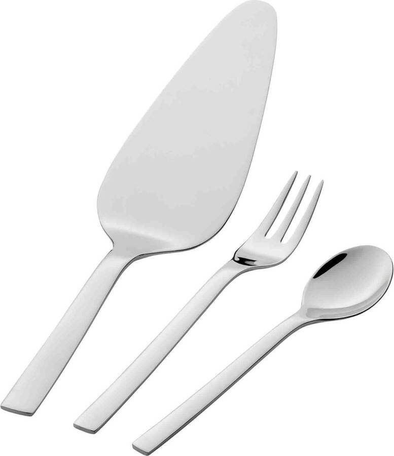 A Fruit- taartbestek 13-delig voor 6 personen koffielepels taartvork taartschep Cromargan gepolijst roestvrij staal & Nuova espressolepelset 6-delig espressolepel L 11 cm