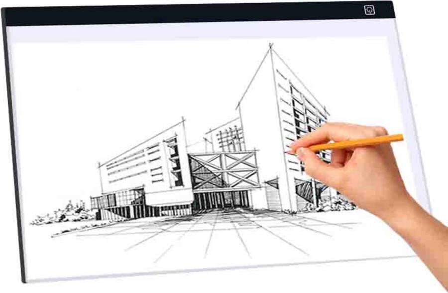 A2 LED pad 40 x 60 cm- met 3 lichtsterktes- Lichtbak Tekentafel Lightpad Lichtbox met gratis setje diamond painting tools