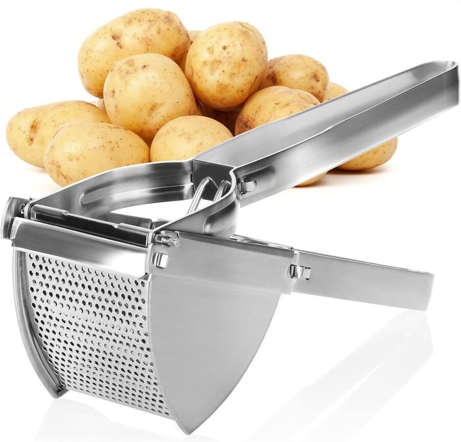 Aardappelpers roestvrij staal lengte 30 cm