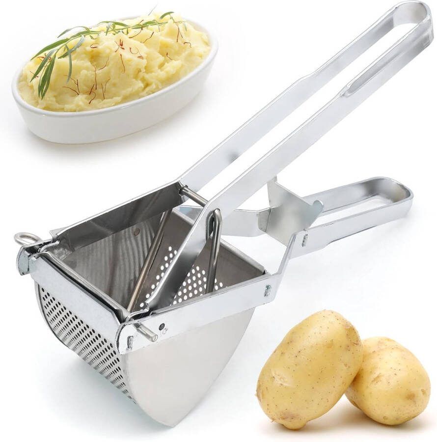 Aardappelpers van roestvrij staal met de hand bediende roestvrij staal aardappelpers van roestvrij staal voor aardappelpuree groentepap fruitsappen