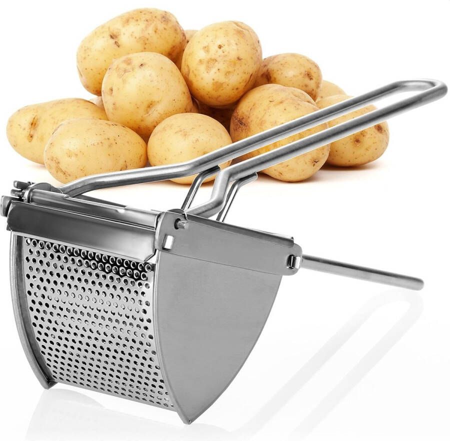 Aardappelpers van roestvrij staal vaatwasmachinebestendig spaetzle-pers spaghetti-ijspers aardappelstamper