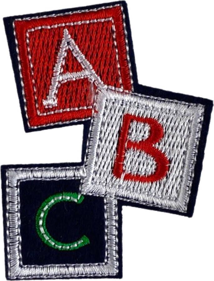 ABC Speelgoed Blokken Strijk Embleem Patch B 5.3 x L 7 cm 5.3 cm 7 cm