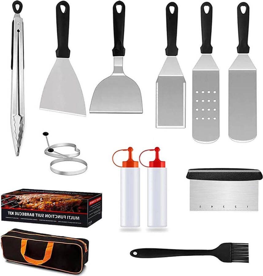 Accessoires Kit voor Flat Top Grill Spatels Tang Schraper Eierringen for Outdoor BBQ