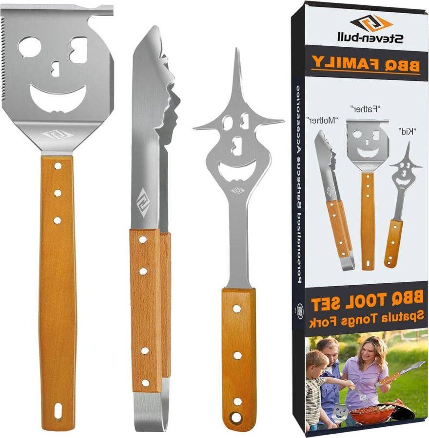 Accessoires voor barbecue gereedschapsset grillspatel tang vork verrassingsgeschenken voor mannen bbq tool
