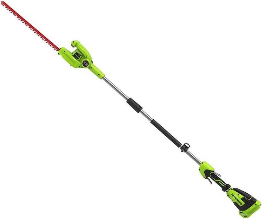 Accu-telescoopheggenschaar 40V 51 cm zwaardlengte 18 mm snijtanden 3200 sneden min telescoopstang 250 cm Heggenschaar