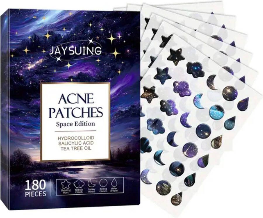 Acne Patches voor Dag en Nacht Puisten Verwijderaar Huidreiniger 180 Stuks Pukkel Pleister Pimple Patch die Onzuiverheden Absorbeert Acneverzorging