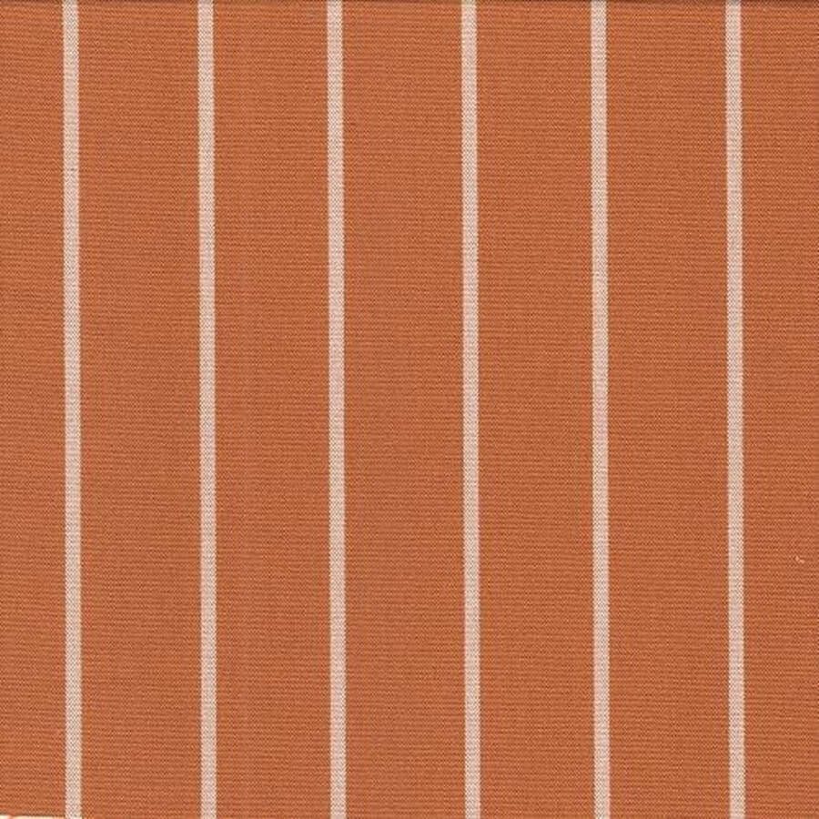 Acrisol Trastevere Arancia 933 oranje wit gestreept stof per meter buitenstoffen tuinkussens palletkussens