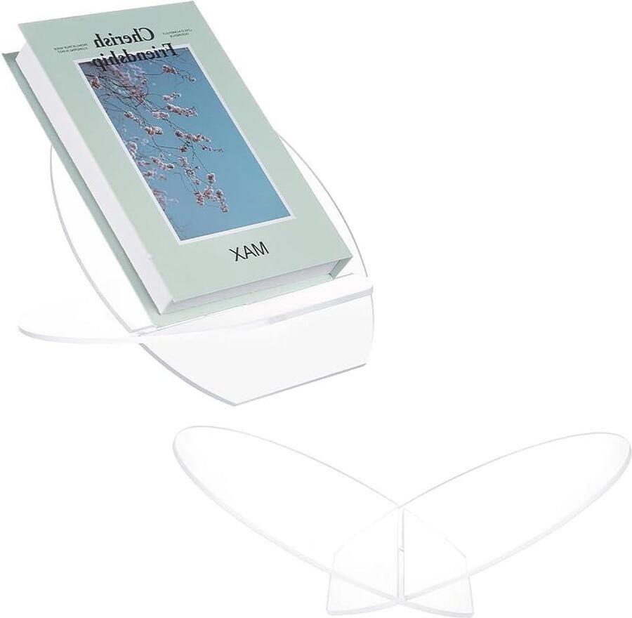 Acryl Display Stand Open Boek Houder voor Recept Leerboek Multifunctionele Boek Display Leesverhoger Bureau Keuken Slaapkamer