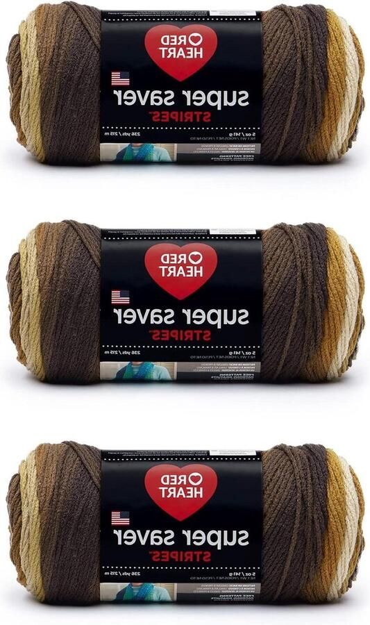 Acryl Latte Streep Garen Pack van 3 Hoge Kwaliteit