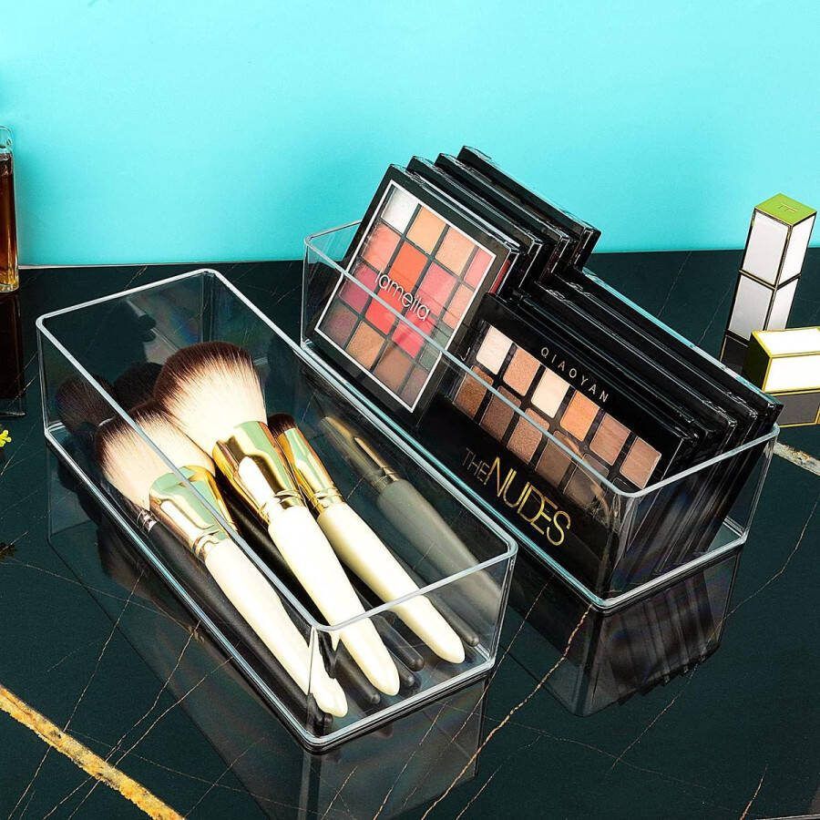 Acryl Make-up Organizer Cosmetische Opslag Lade Organizer Transparant Bureau Kledingkast Badkamer
