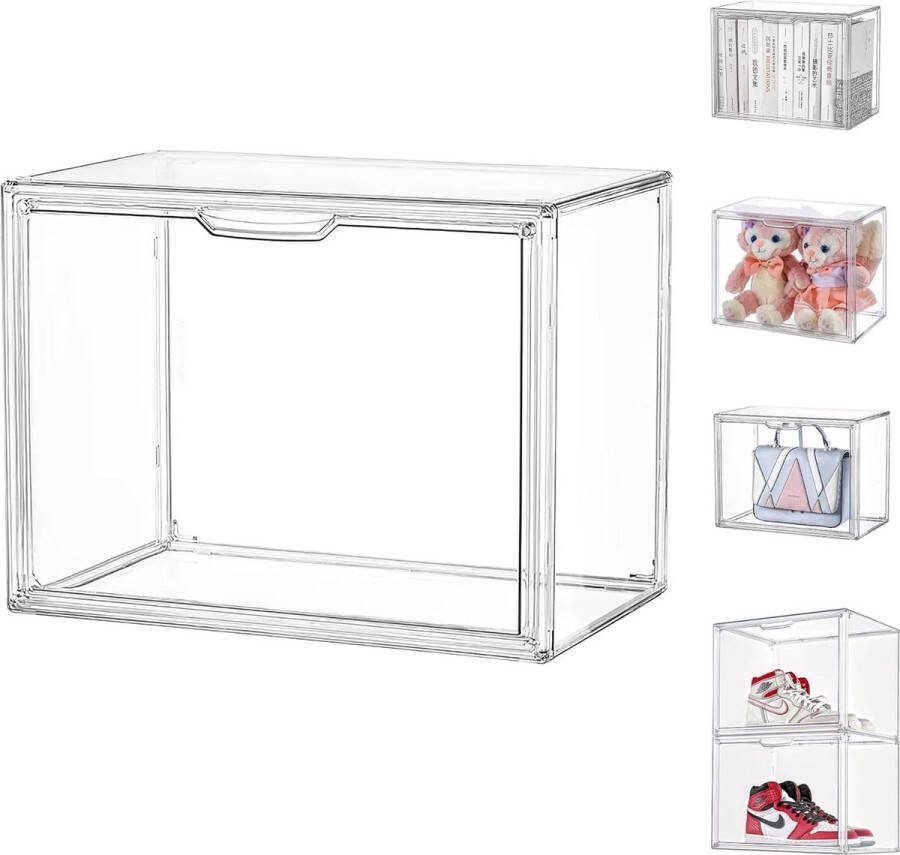 Acryl vitrine showcase transparant plexiglas vitrine met deur voor actiefiguren speelgoed figuren modelauto's minifiguren verzamelfiguren