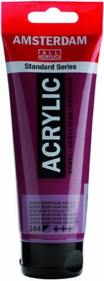 Acrylverf 344 Caput Mortuum Violet 120ml Amsterdam 1 stuk