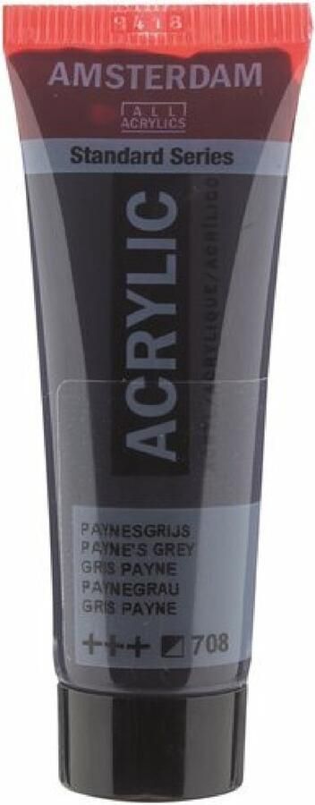 Acrylverf 708 Paynesgrijs 20ml Amsterdam 1 stuk