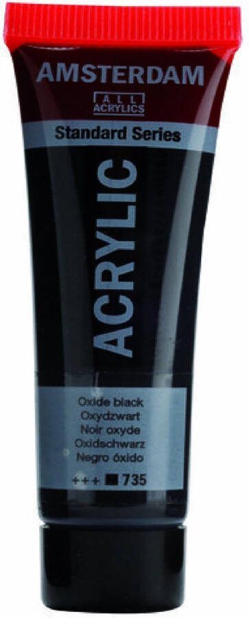 Acrylverf 735 Oxydzwart 20ml Amsterdam 1 stuk