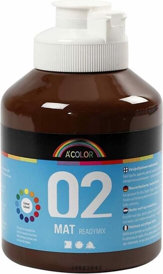 Acrylverf Bruin Posters Decors Lichte Oppervlakten 500ml A-Color 1 stuk
