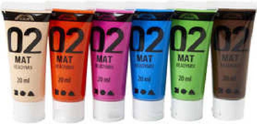 Acrylverf Extra Kleuren Matt A-color 6x20 ml