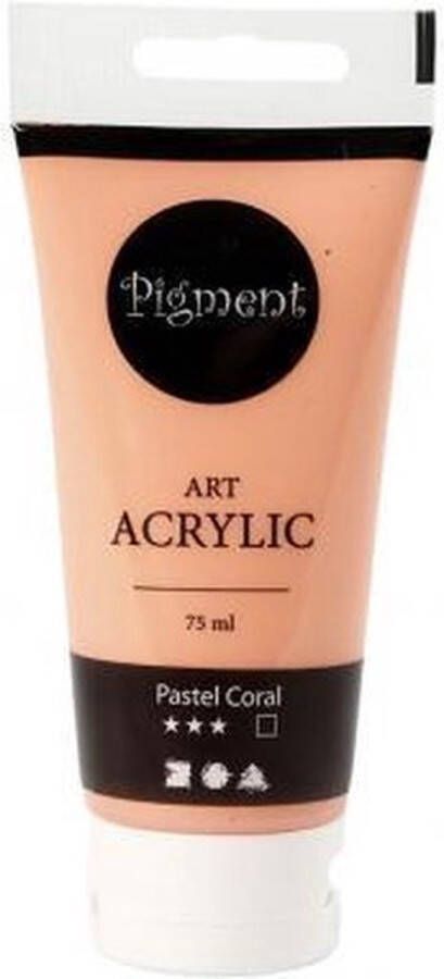 Acrylverf Pastel Coral Transparant Pigment Art 75 ml