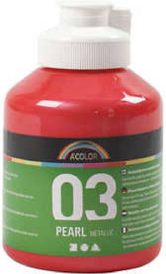 Acrylverf Rood Metallic A-color 500ml