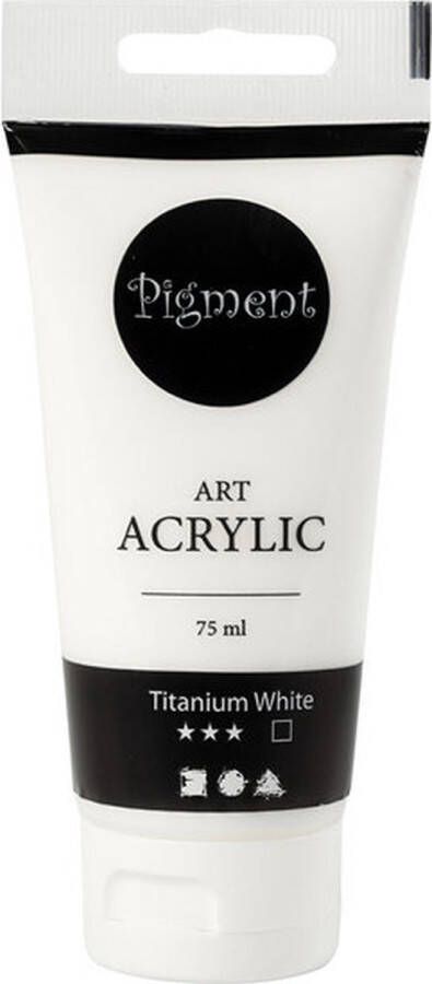 Acrylverf Titanium White Transparant Pigment Art 75 ml