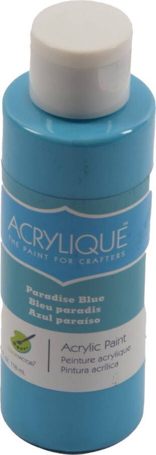 Merkloos Acrylverf waterbasis Paradise Blue Paradijs blauw 118ml Sneldrogend waterbasis Permanent