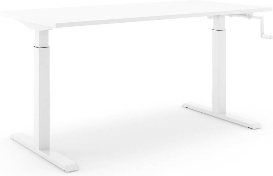 Actiforce SLS 370 HC Zit-sta bureau Wit wit Handslinger 140x80