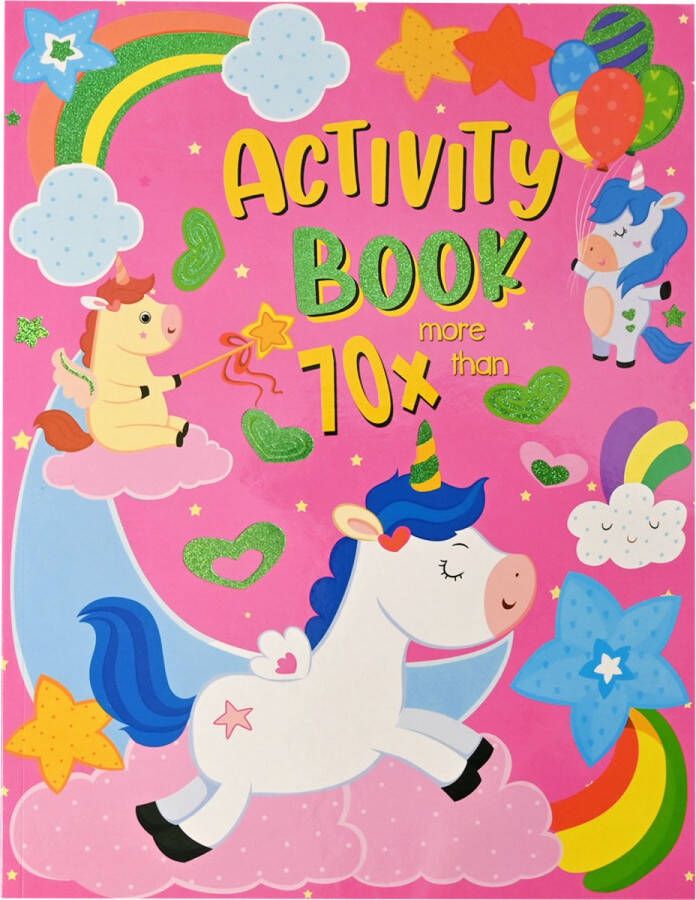 Activiteitenboek Unicorn Kleurboek Unicorn Doeboek Activiteiten Boek Kleurboek Eenhoorn Kleurboek Peuter Tekenboek voor Kinderen Tekenen Kinderen Tekenblok voor Kinderen 56 Pagina's 29 7x21cm Vanaf 3 Jaar Multi Kleuren