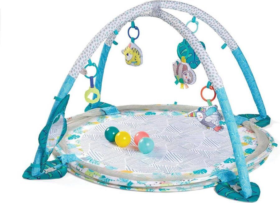 Activity Gym & Ball Pit Transformable 3-in-1 Playmat Sensory-Stimulating for Infants and Toddlers with 20 Balls Ultimate Fun Multicoloured