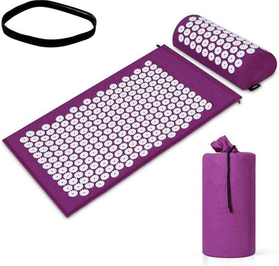 Acupressuurmat & kussenset massage wellness ontspanning spike yogamat spierontspanning draagtas HTML content