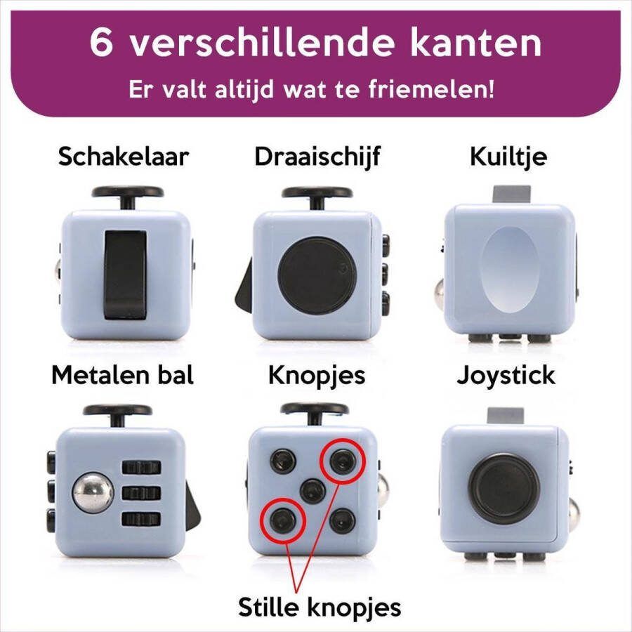 ADHD Fidget Cube Stress ball Baby Blue