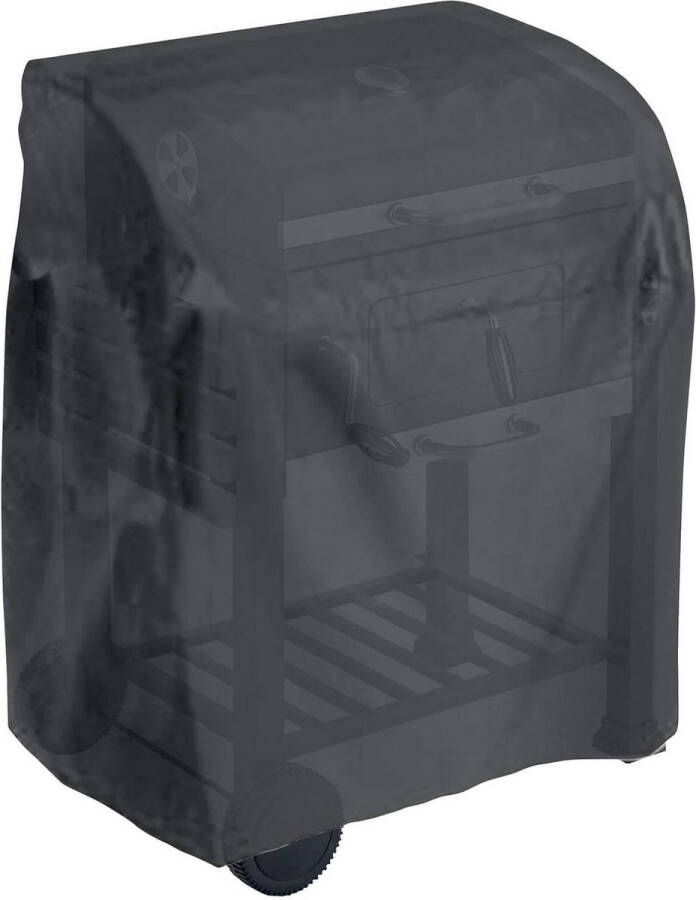 Afdekhoes voor kleine grillwagen zwart polyethyleen afmetingen 1041 x 483 x 1016 cm BBQ hoes